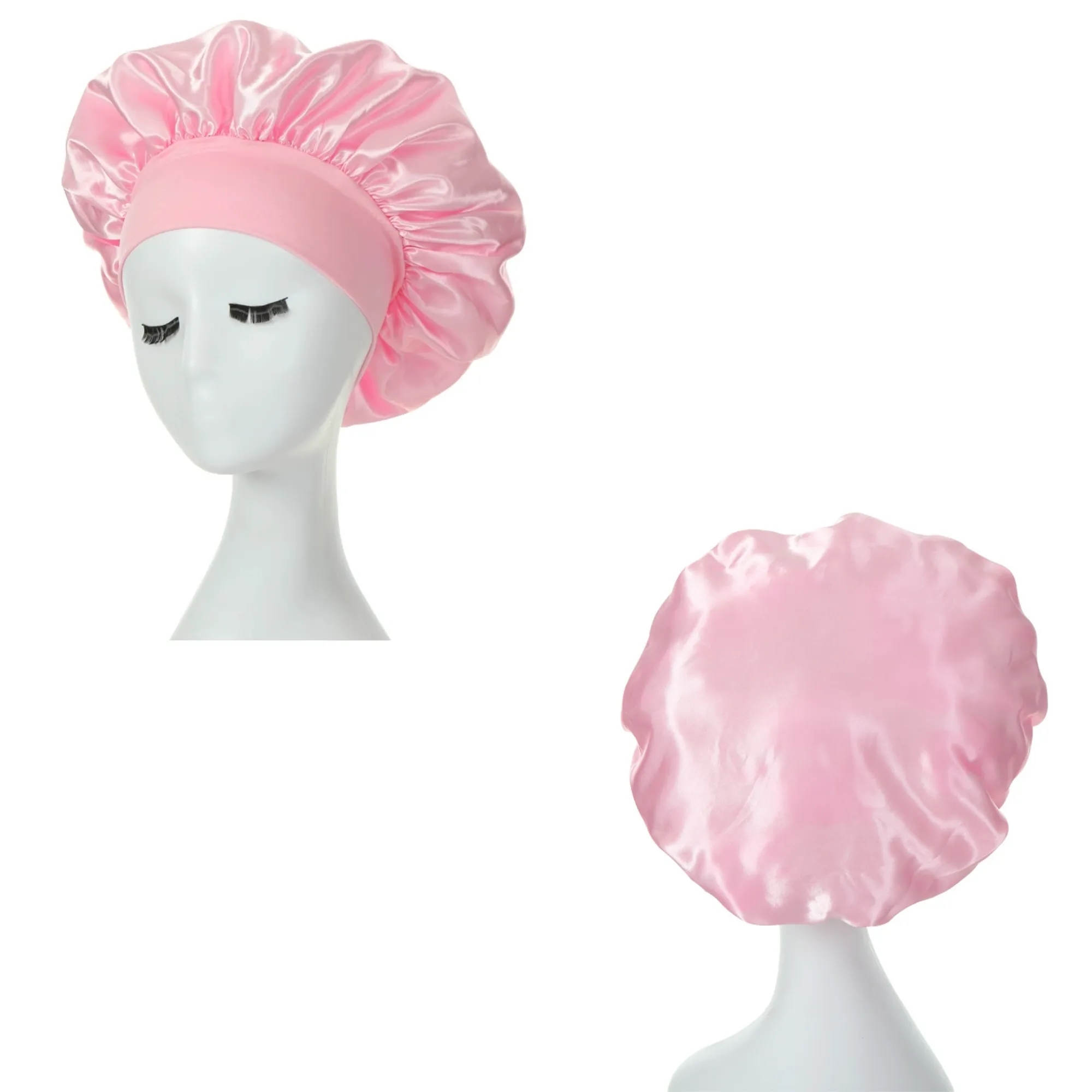 Womens Satin Bonnet Sleep Cap Nightcap for Hair Protection 5