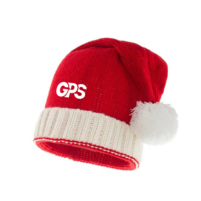 15 3/4 " Red Knit Christmas Hat 1