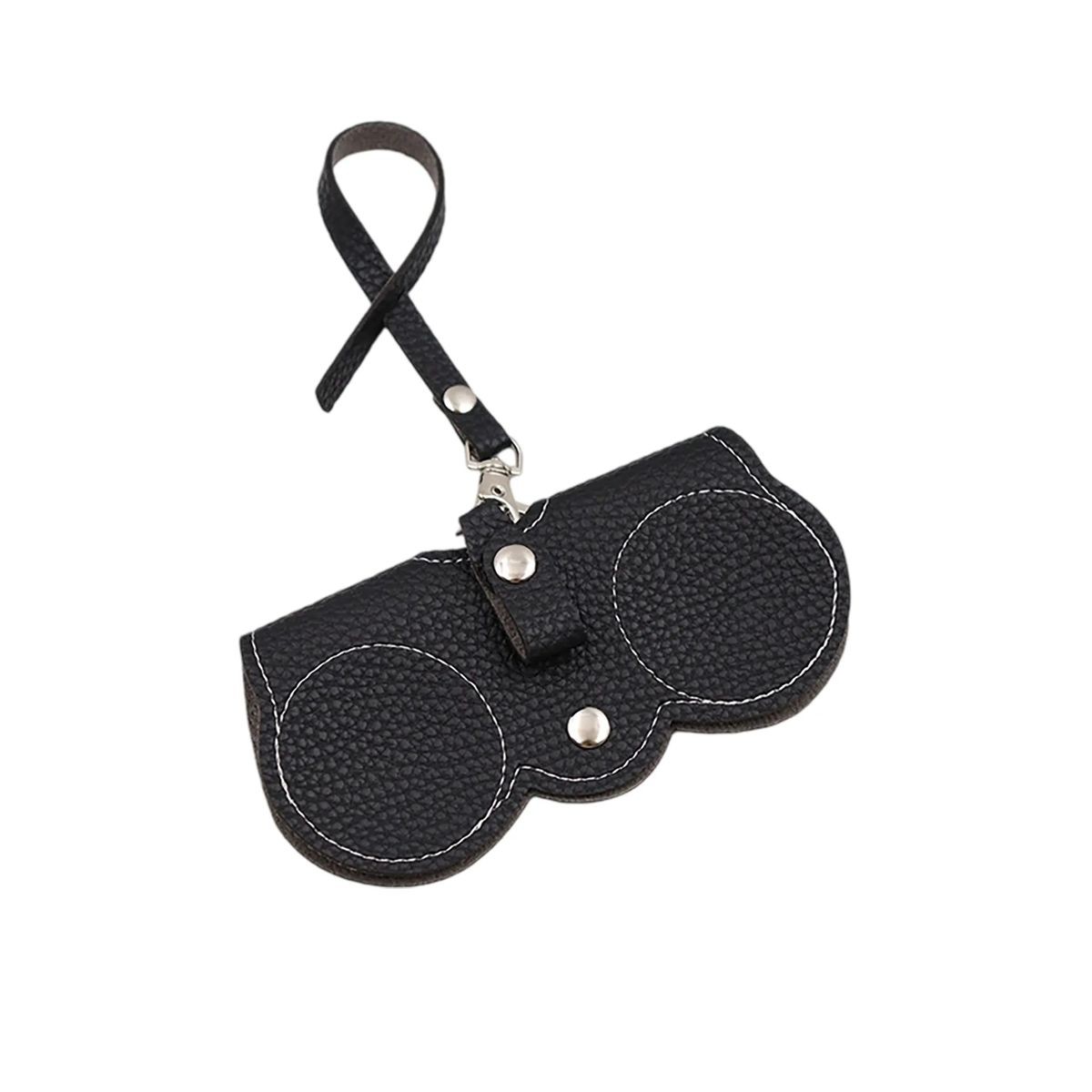 Portable Leather Glasses Case with Clip and Customizable Logo 4