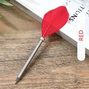 Short Tail Feather Metal Pen 15