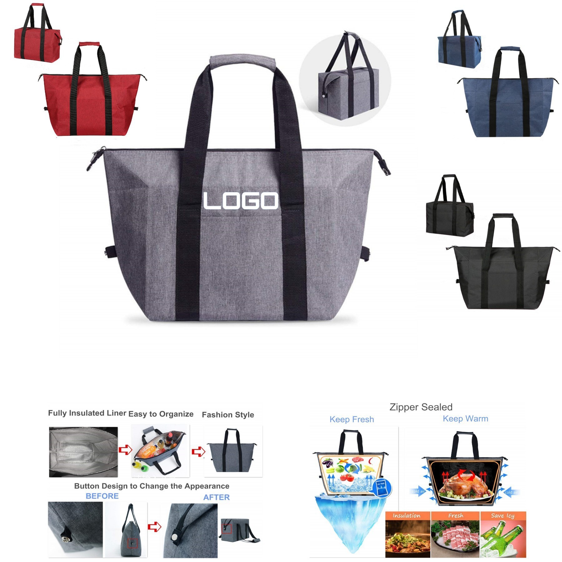 Insulated Cooler Bag Picnic Package
