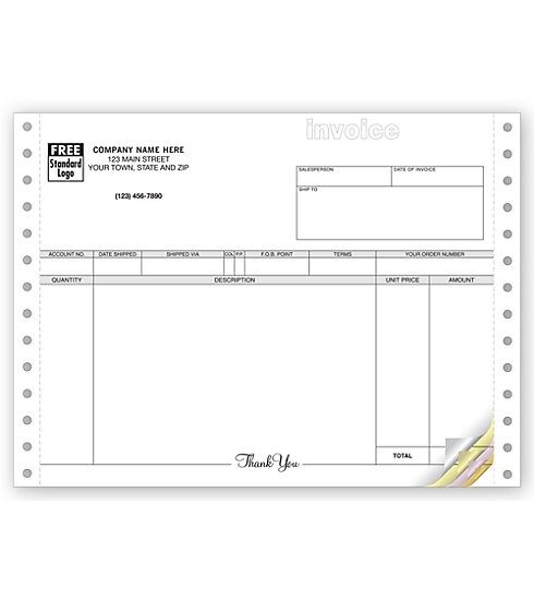 Invoices, Continuous, Classic 1