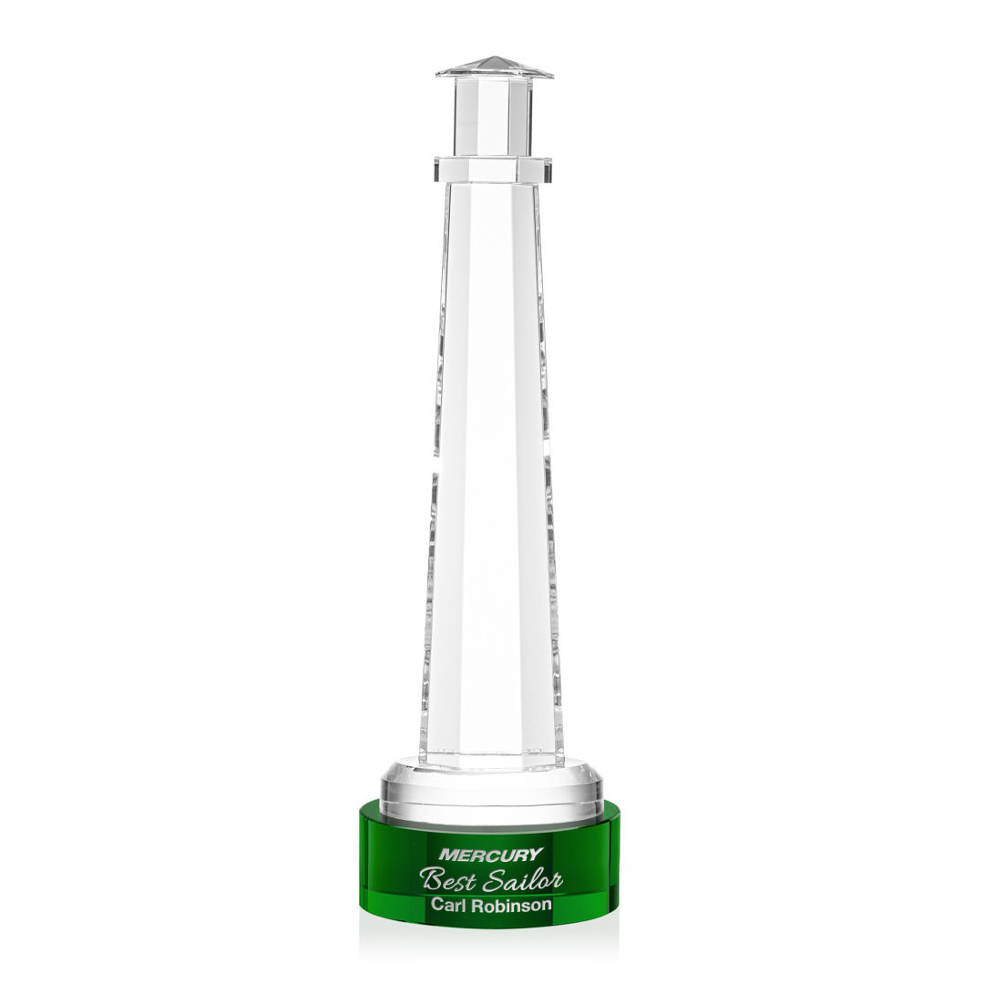 Lighthouse Award on Stanrich Base - Green