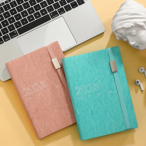A5 Size PU Cover 2025 Daily Planner Notebook 7