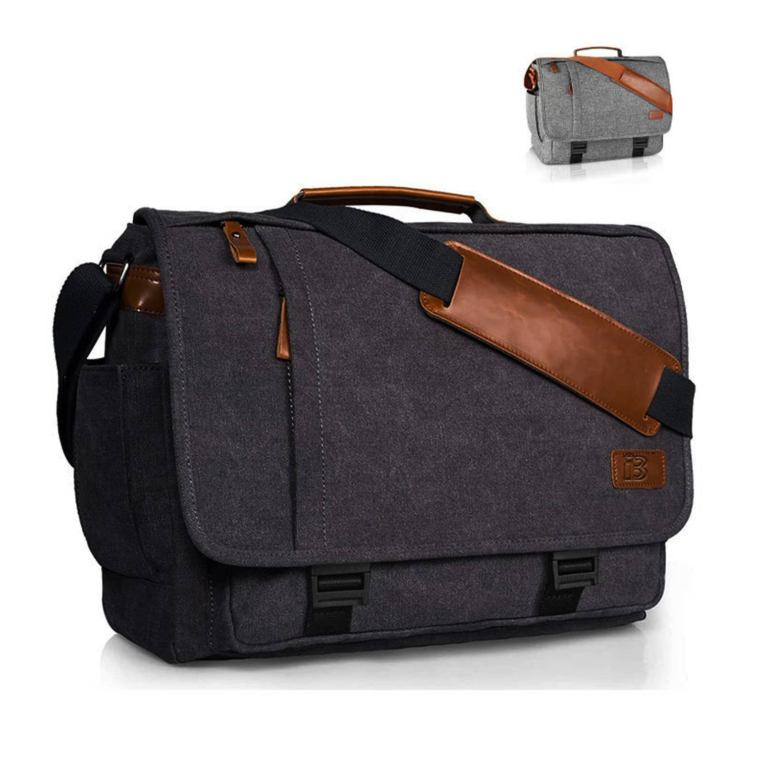 15 Inch Waterproof Crossbody Flap Laptop Bag 2