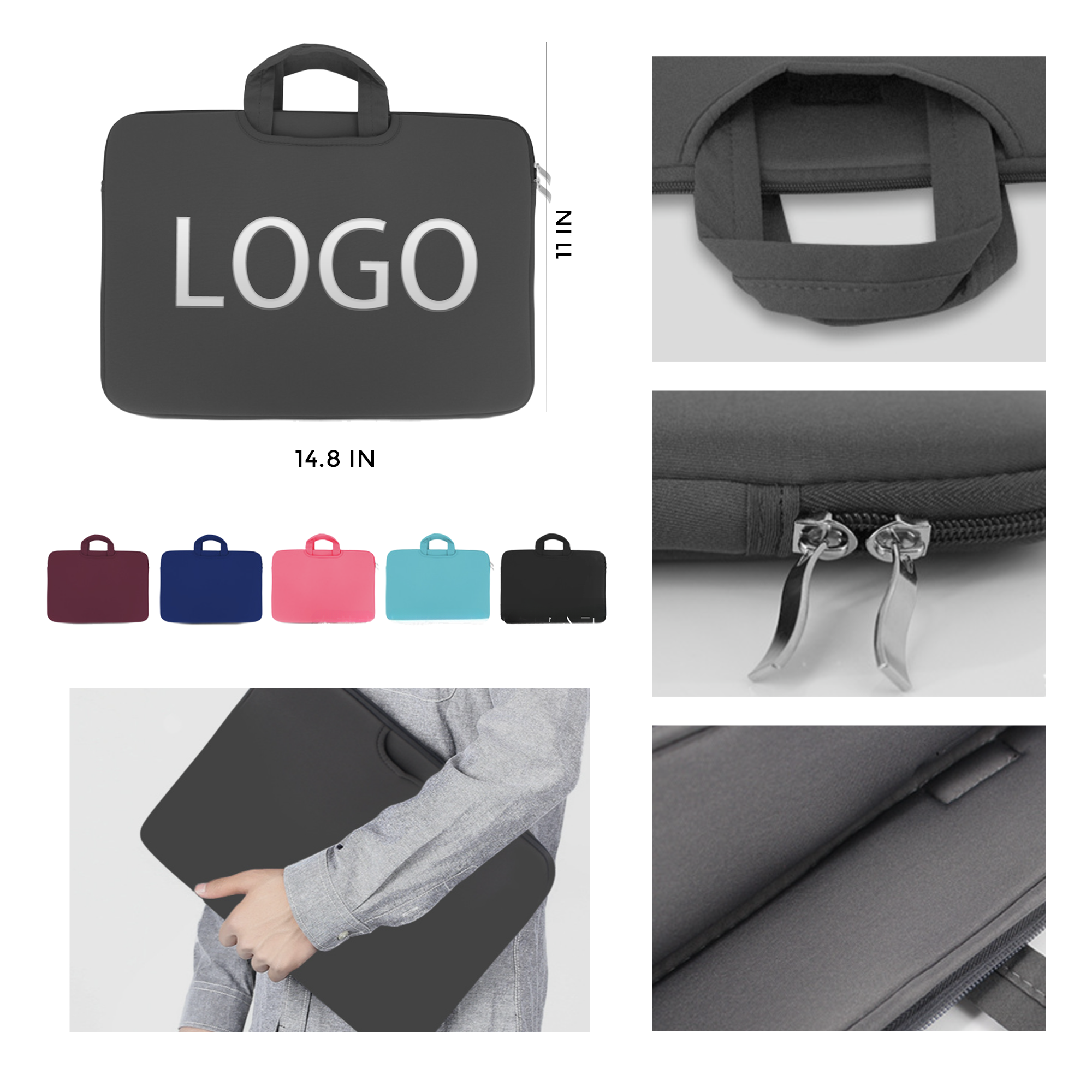 MOQ 10 PCS Spacious Laptop Bag 2
