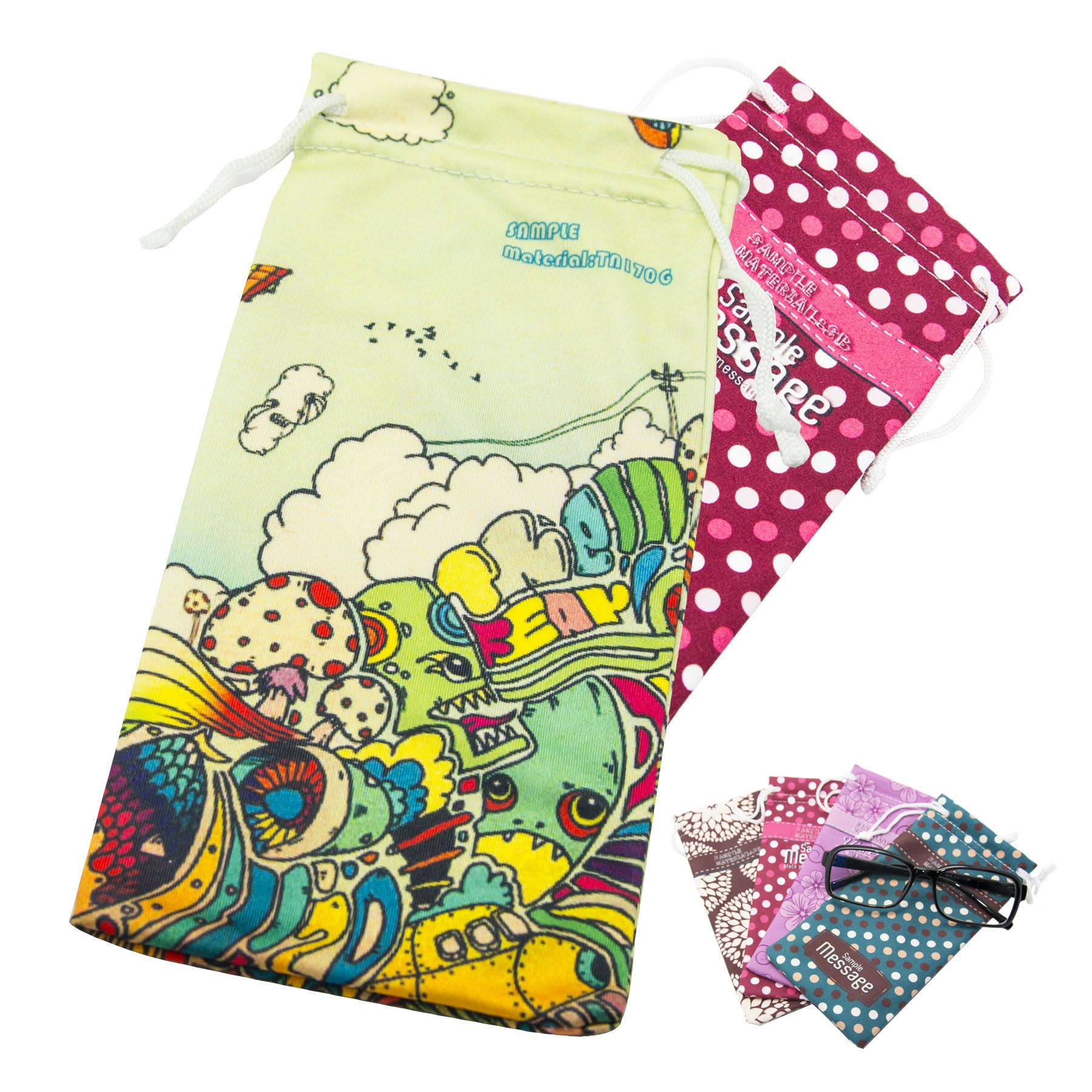 Luxurious Micro fiber Sunglass Bag - 3.5 x 7 inch 1