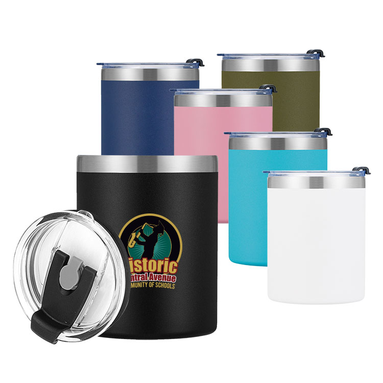12 oz. SS Lowball Tumbler with Lid 5
