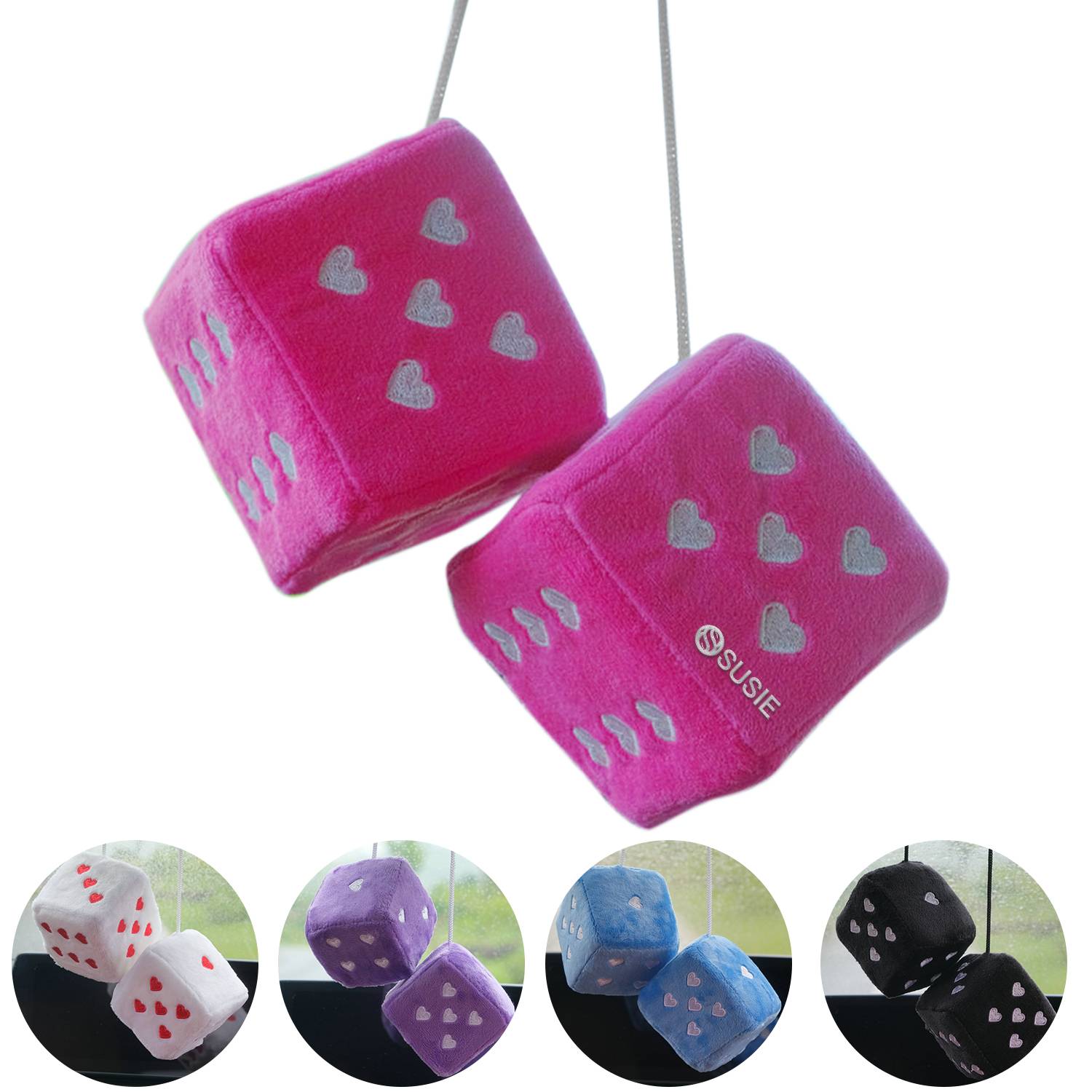 Fuzzy Dice Car Accessories 3
