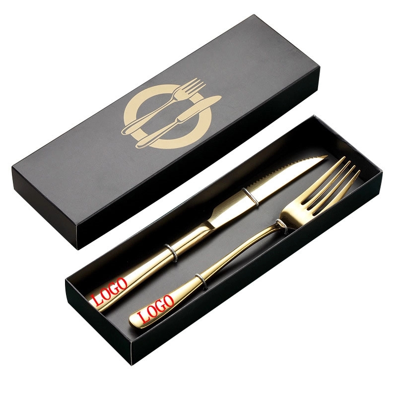 Stainless Steel Spoon Fork Set with Gift Box 4