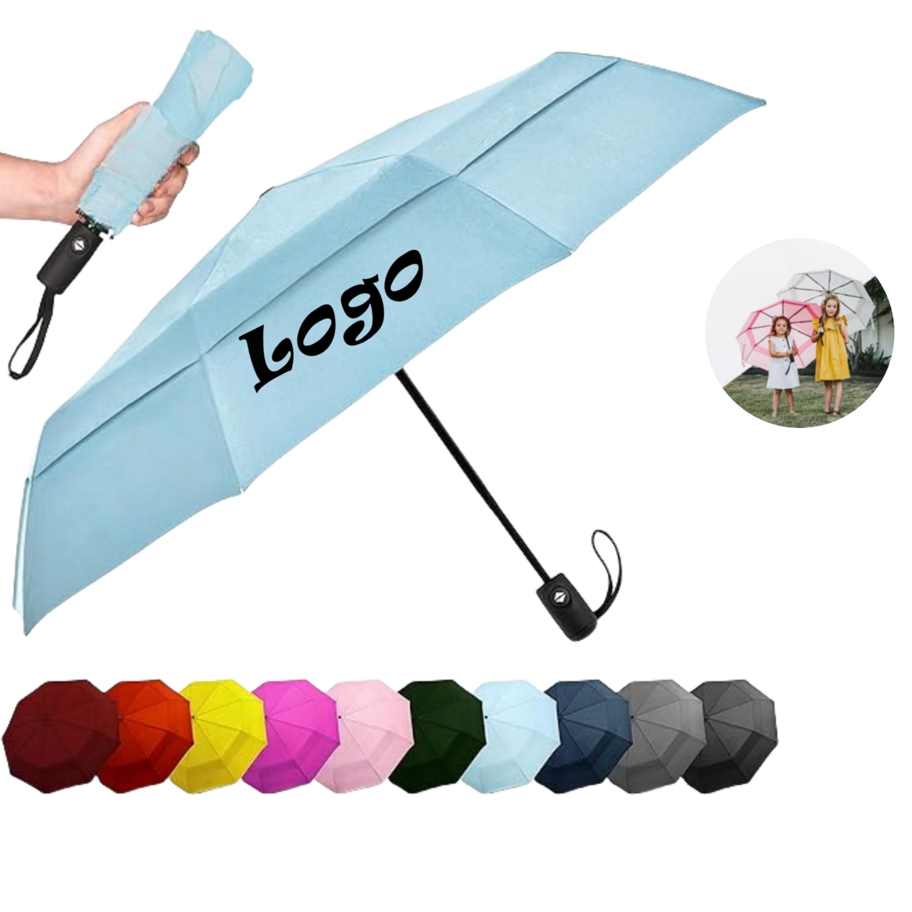 Windproof Travel Umbrellas for Rain 1