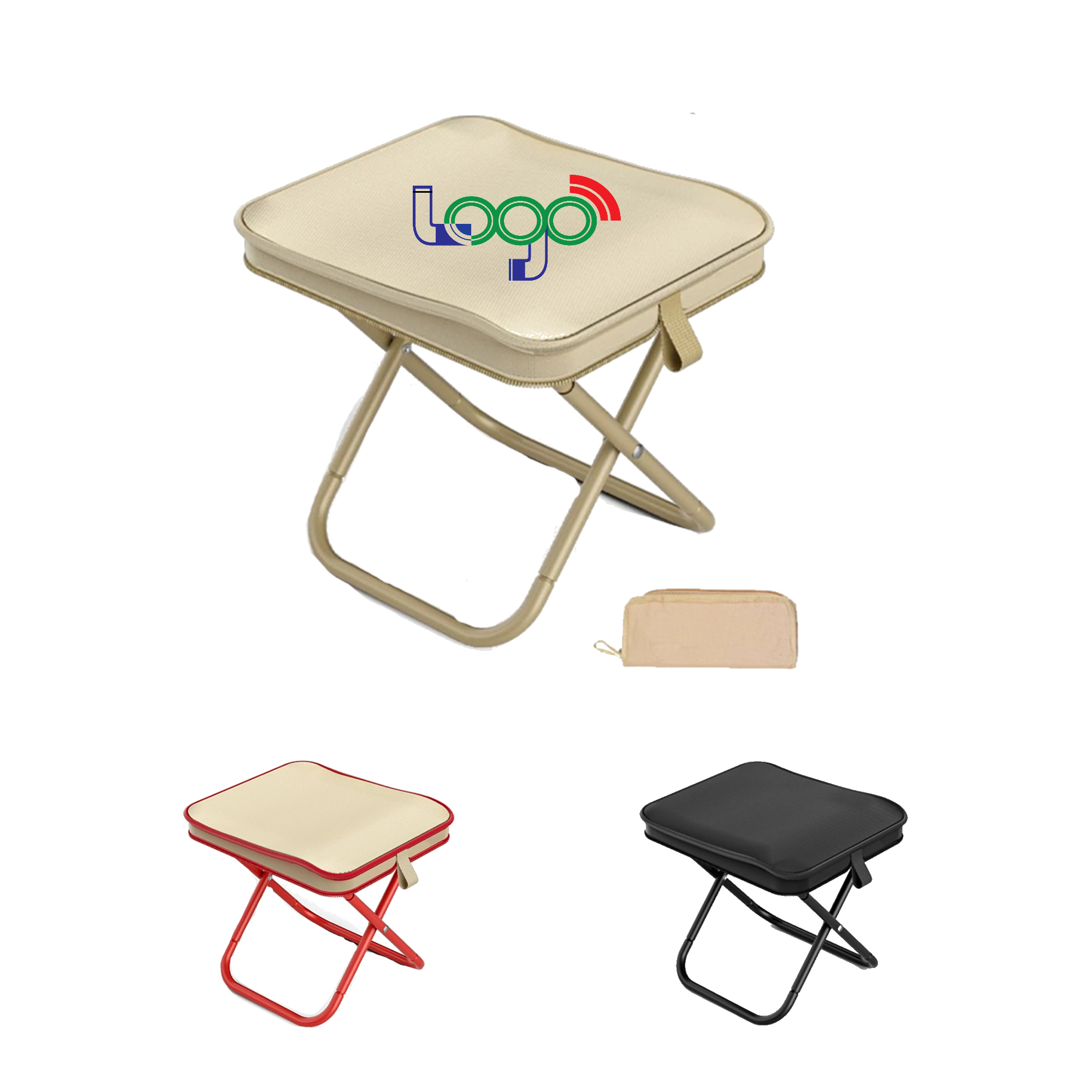 Full Color Portable Mini Folding Stool MOQ 50 2