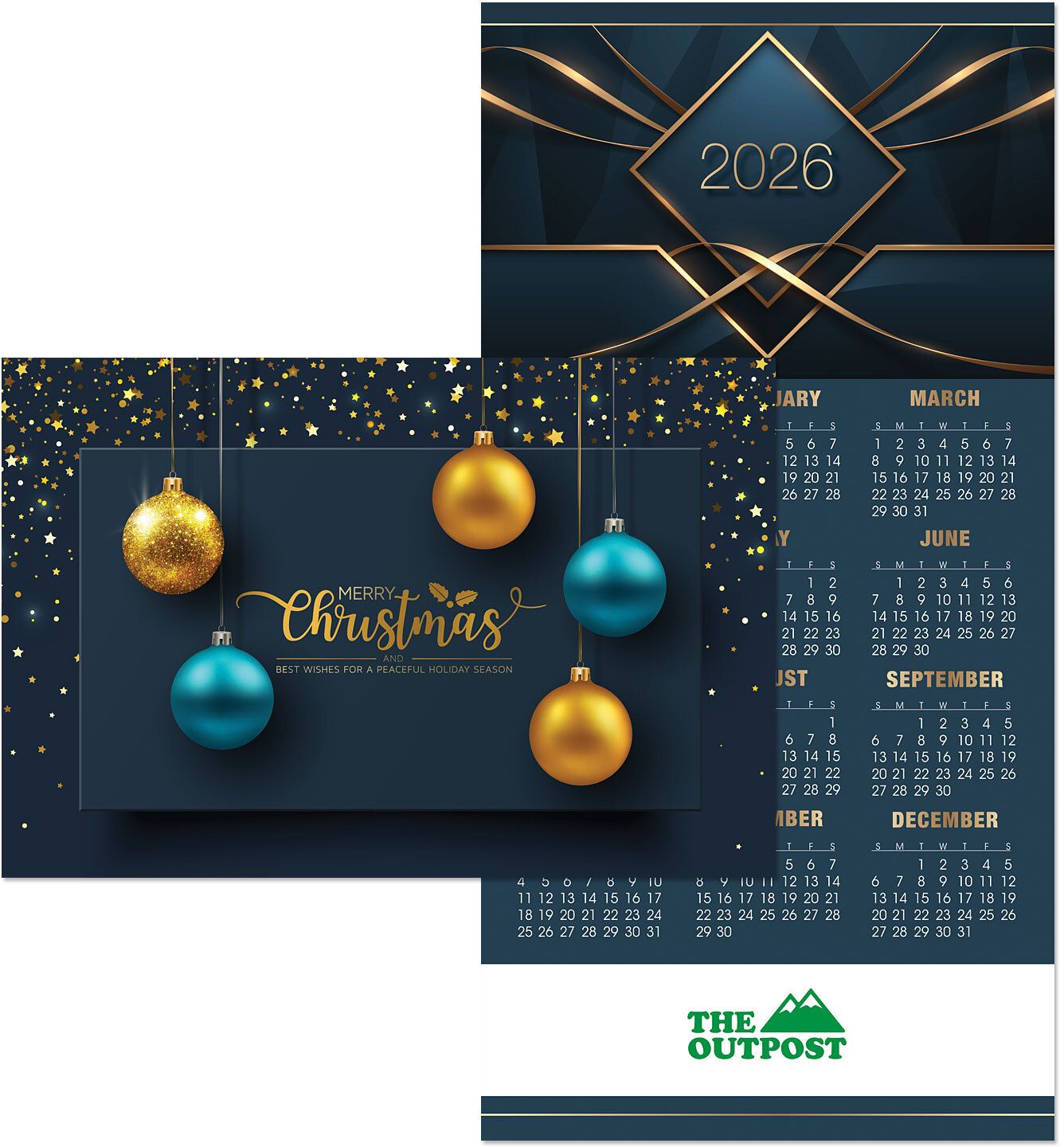 GLISTENING BULBS CARD TO CALENDAR 4