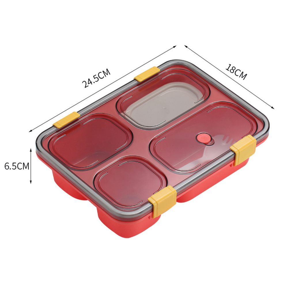 4 Compartment Containers Bento Box With Lids 2