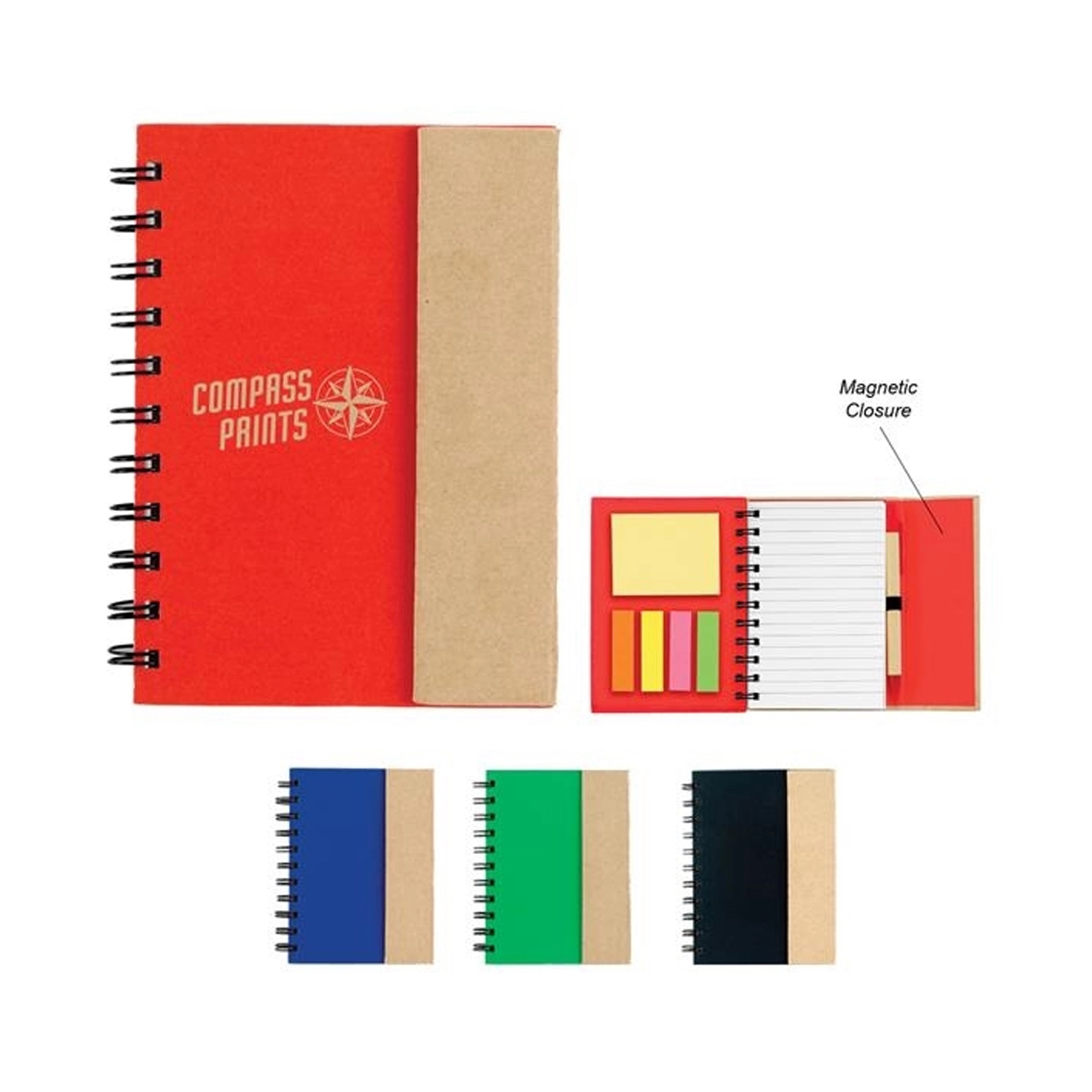 Notepad With Pen In Holder And Sticky Notes 1