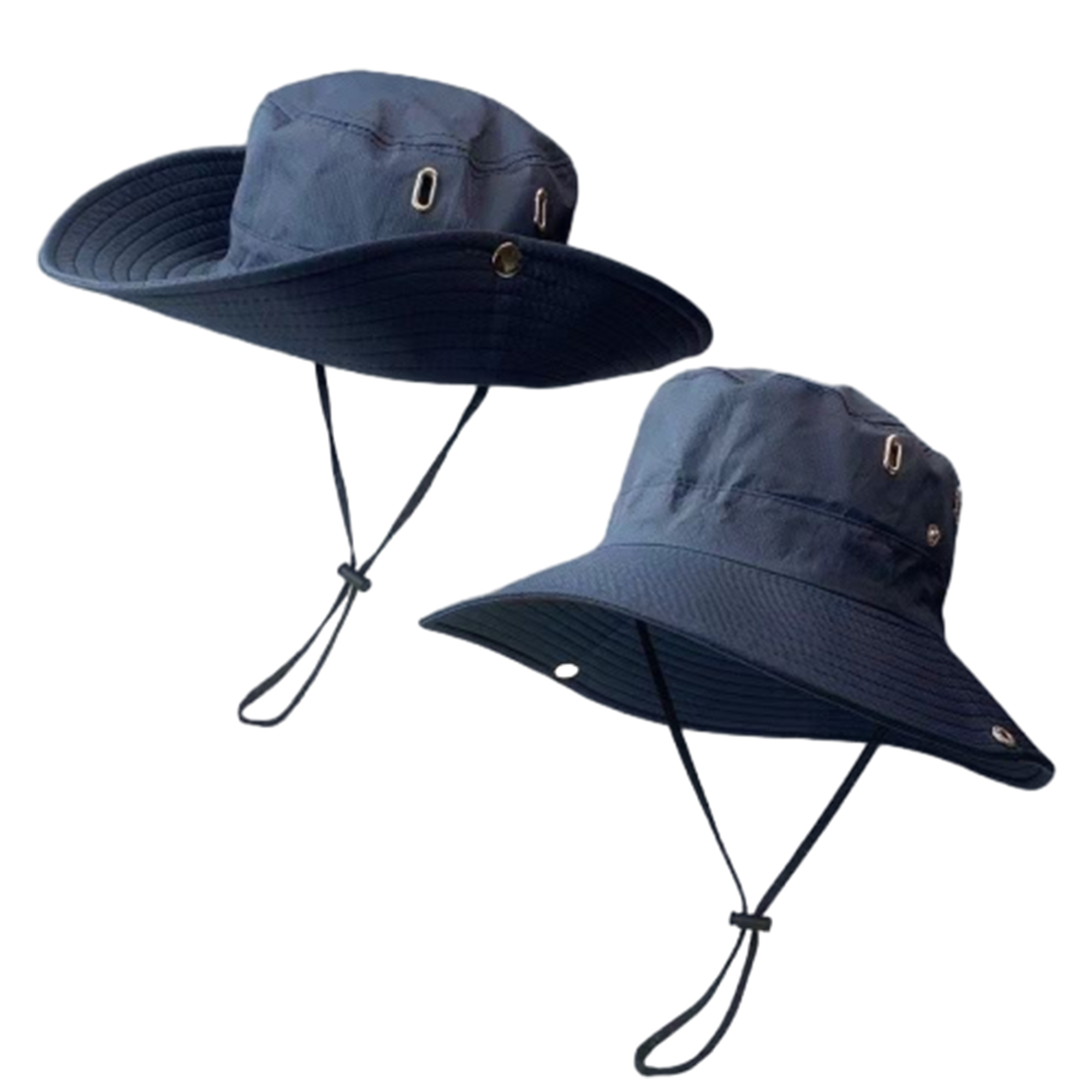 Adjustable Wide Brim Drawstring Bucket Hat 5