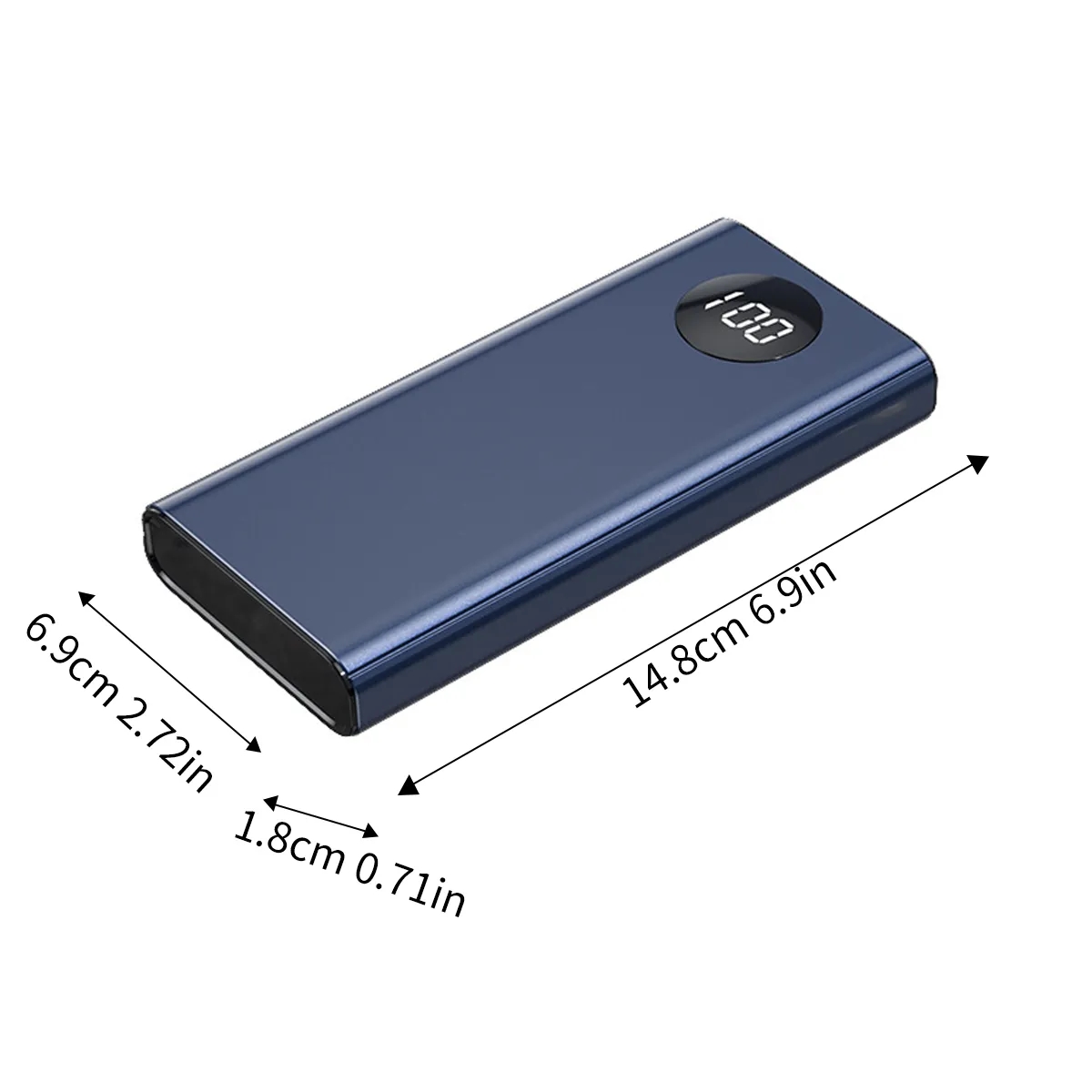 Slim Power Bank with Integrated Charging Cables 8