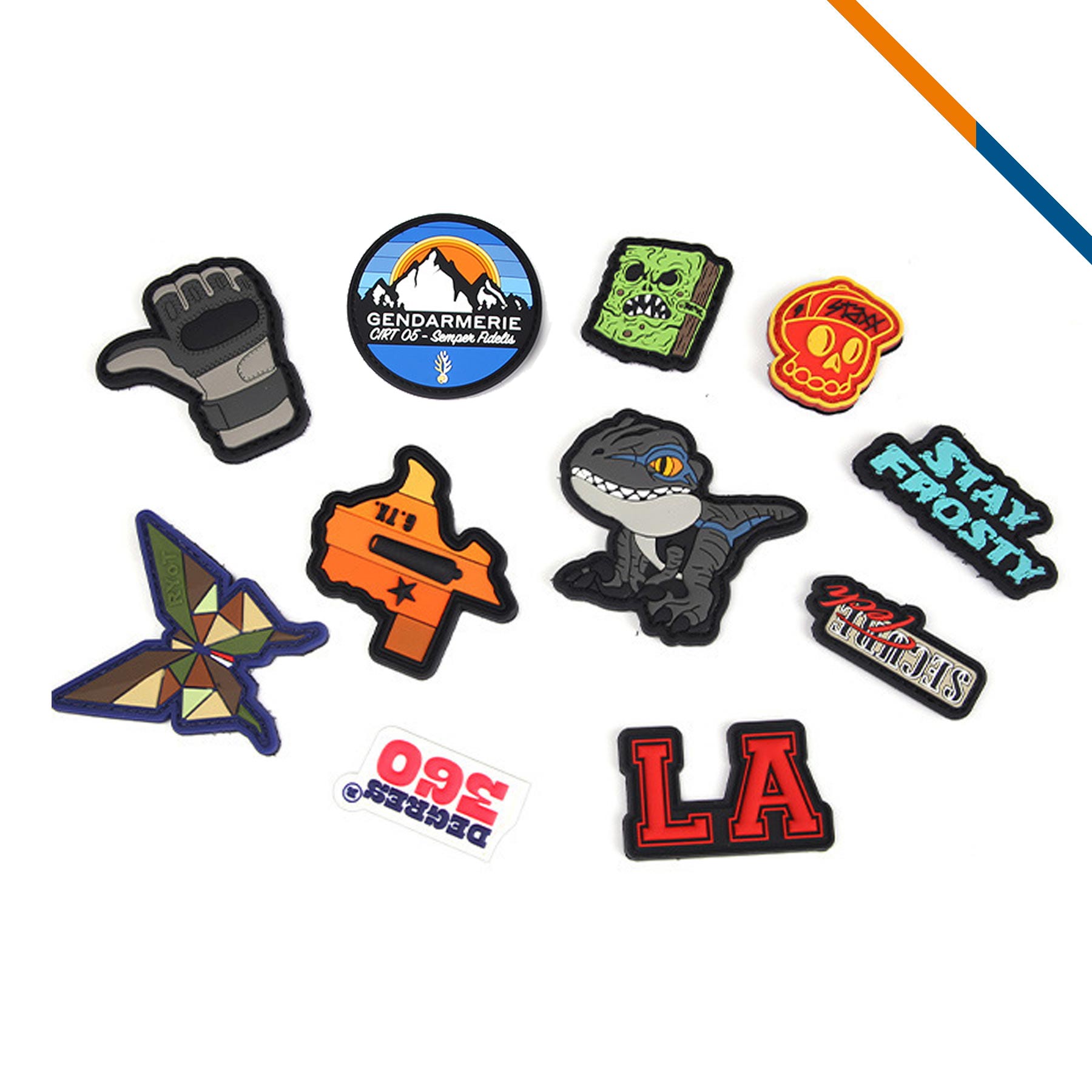 SnapMark Custom Shape PVC Patches 2