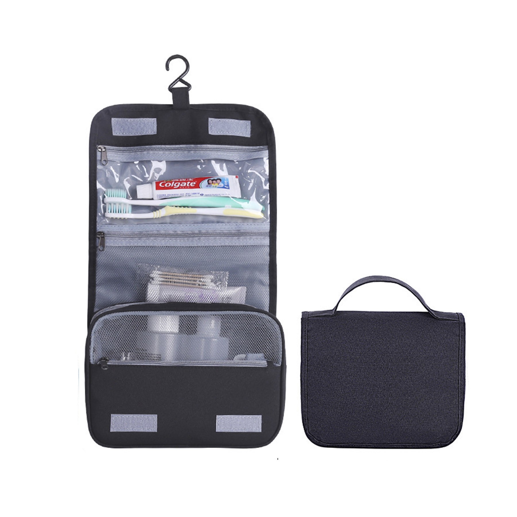 Hook Waterproof Foldable Travel Toiletry Bag 5