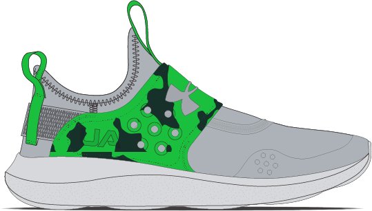 Boys' Grade School UA Runplay Camo Running Shoes  2