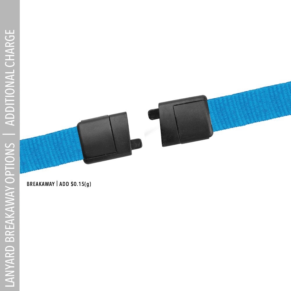 5/8" Two Tone Silk Screen Lanyard 3