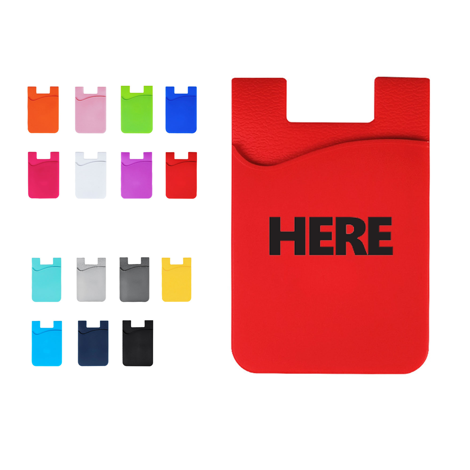 Stick-on Silicone Card Holder 3