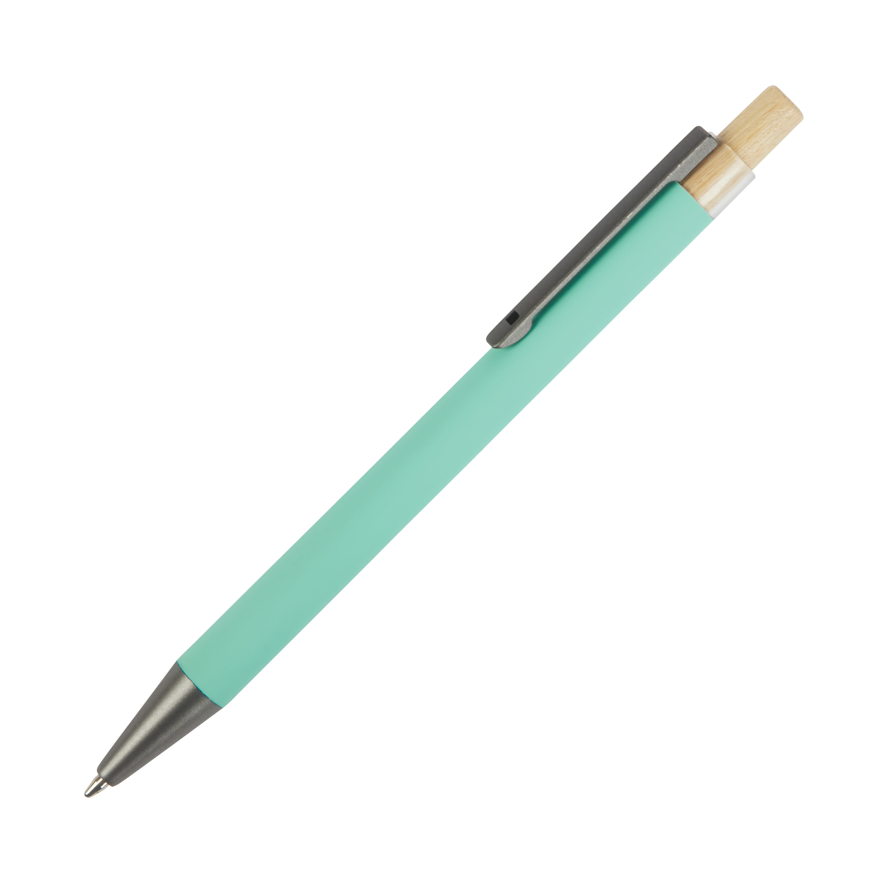 Arundi Recycled Aluminum Pen With Bamboo Plunger 29