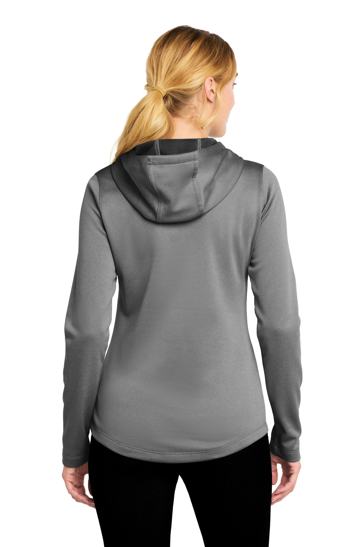 Sport-Tek Women's PosiCharge Sport-Wick Heather Fleece Hooded Pullover. LST264 18