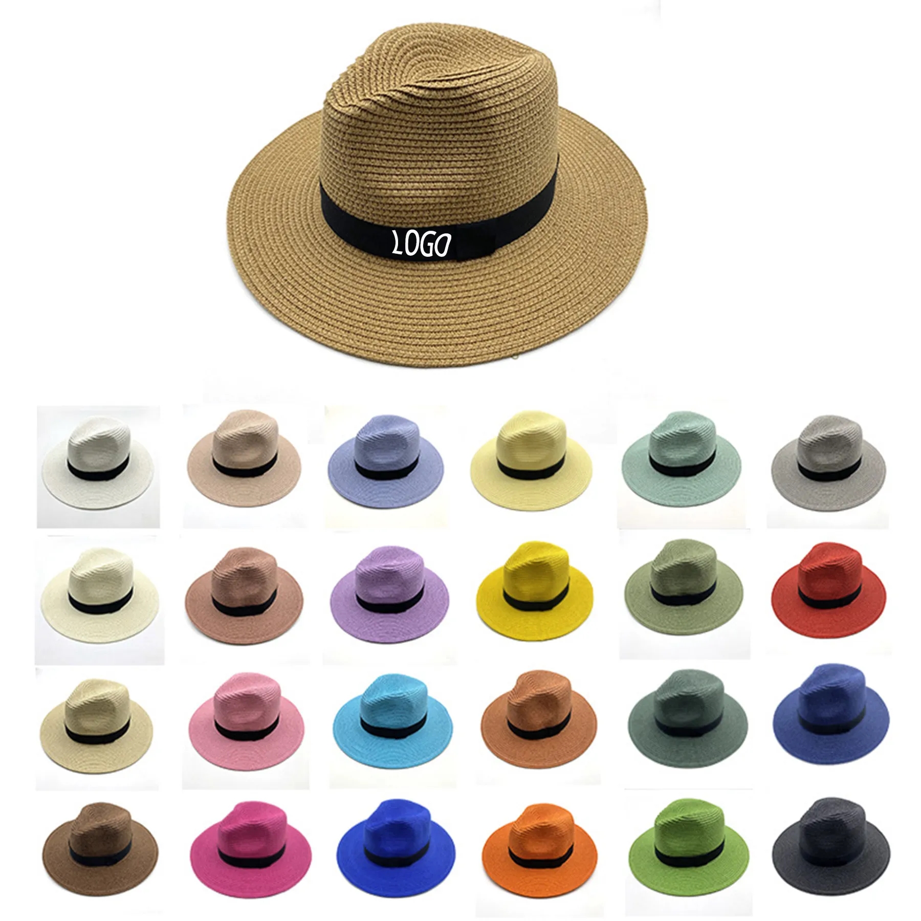 Beach Panama Hats Paper Women Men Straw 7
