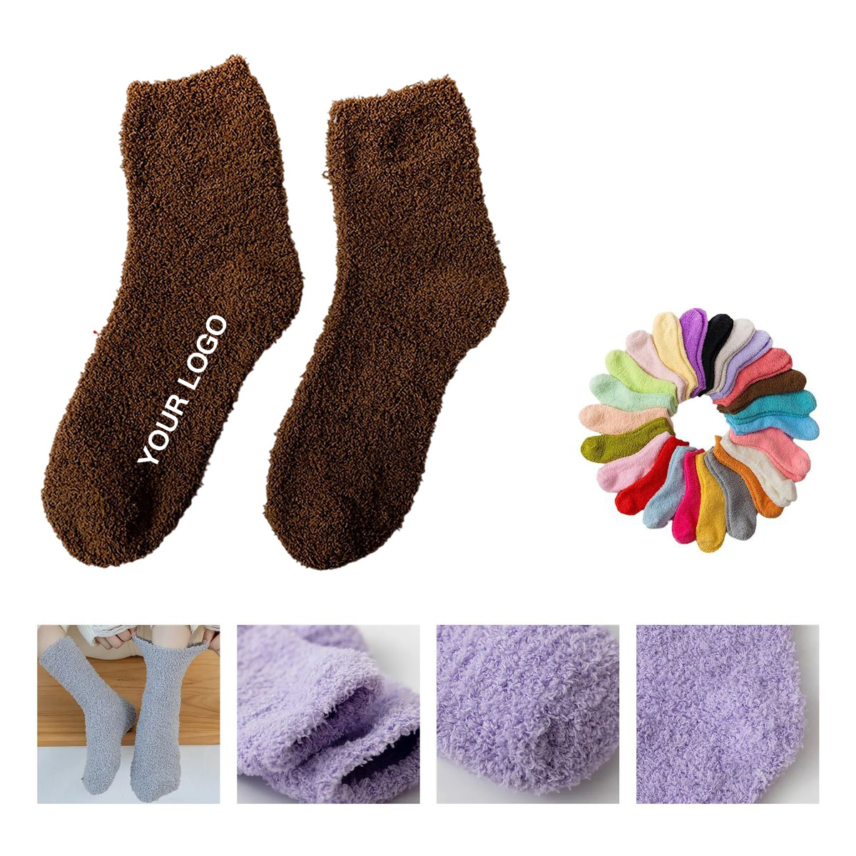 Warm Indoor Socks for Women Size 5 to 10 8