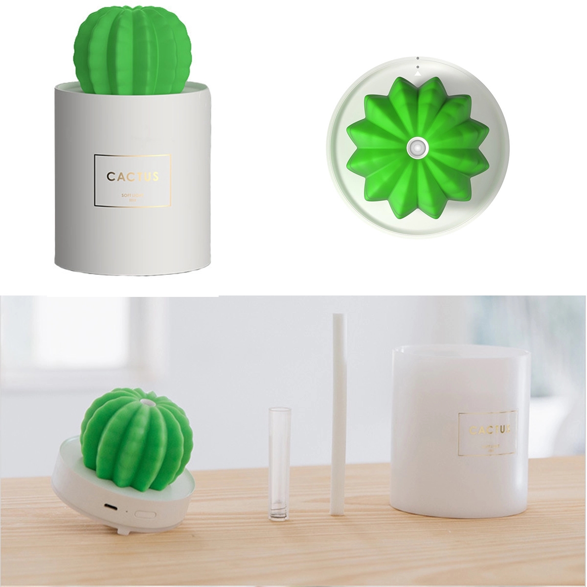 Cactus Air Humidifiers With Night Light 3