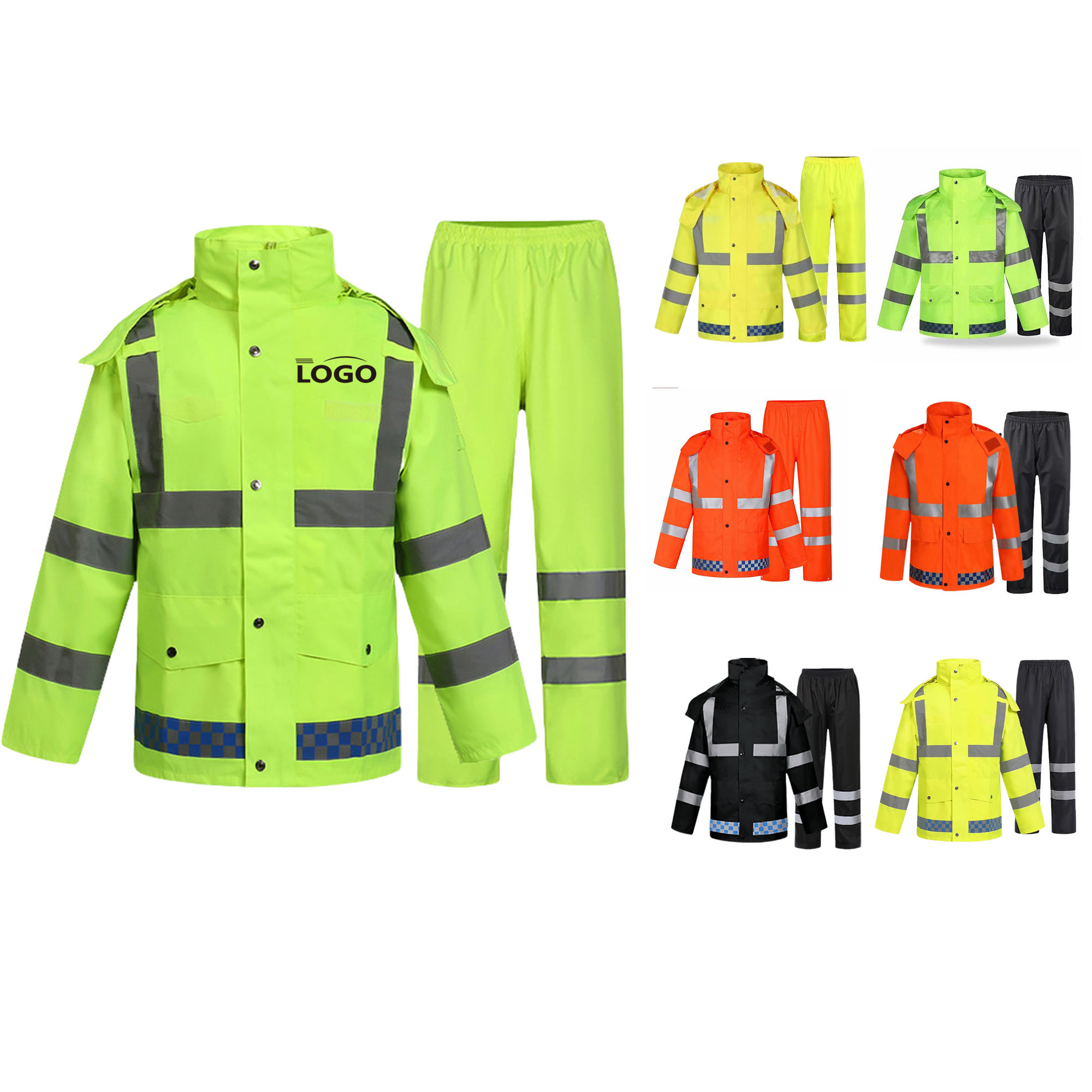 Waterproof Reflective Raincoat 2