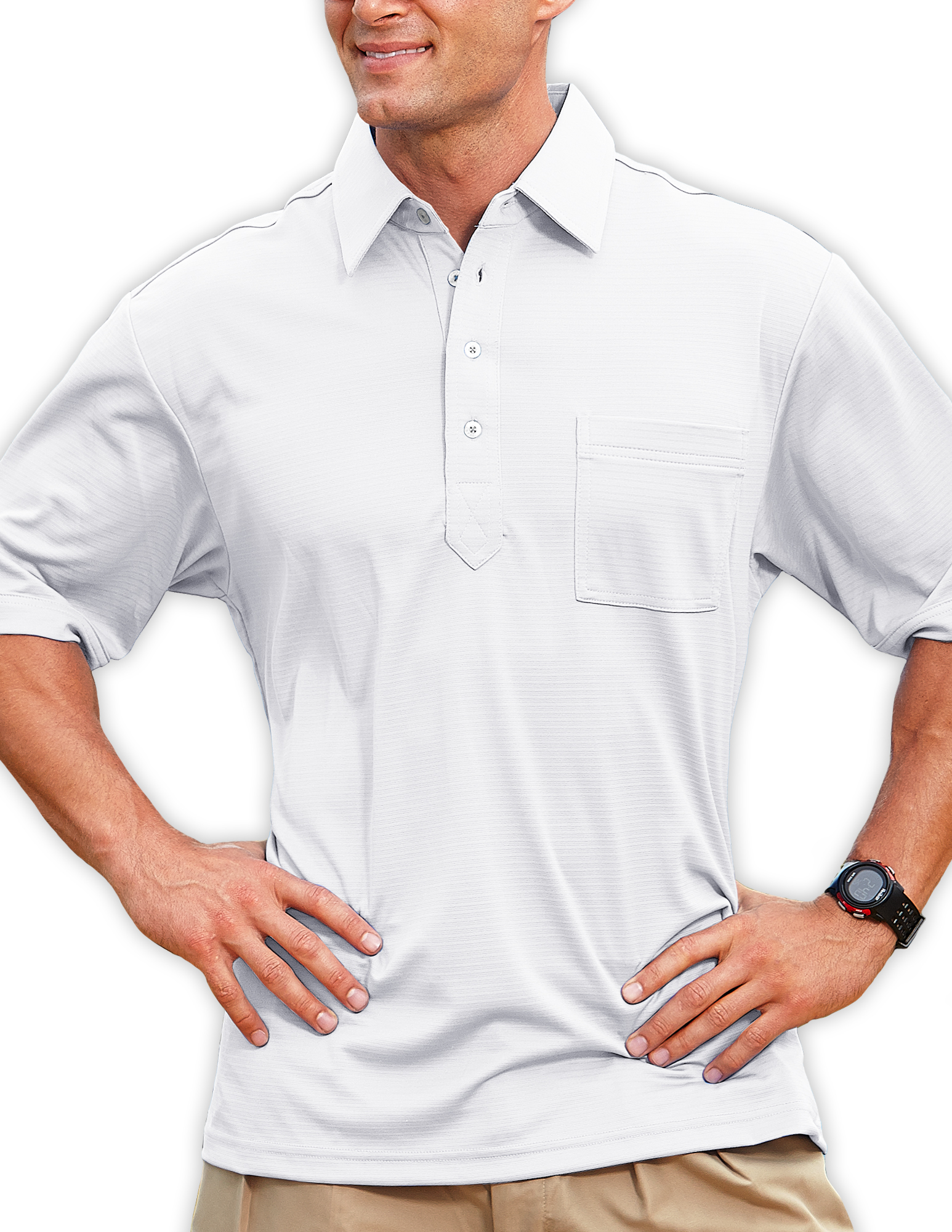 Men's Members Only Ottoman Solid Polo Shirt 7