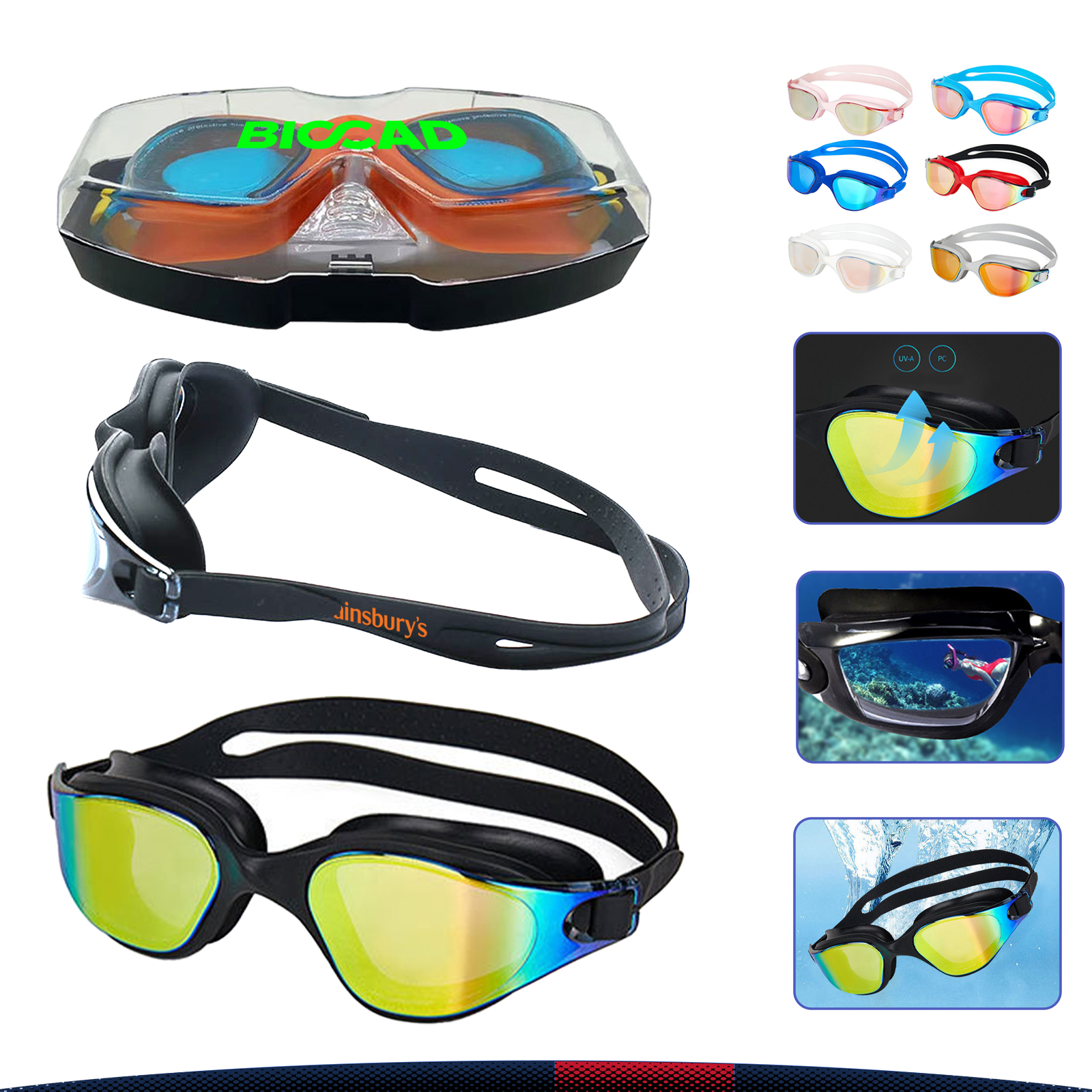 Zavia Adult Swimming Goggles 4