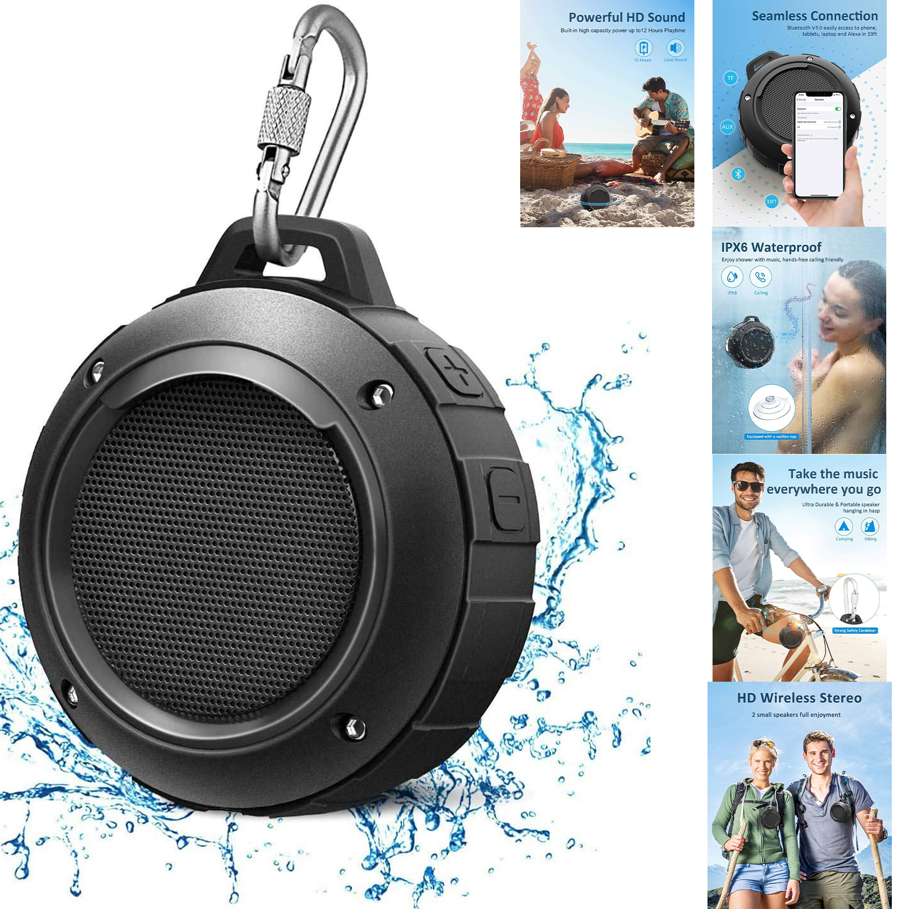 Outdoor Waterproof Bluetooth Speaker