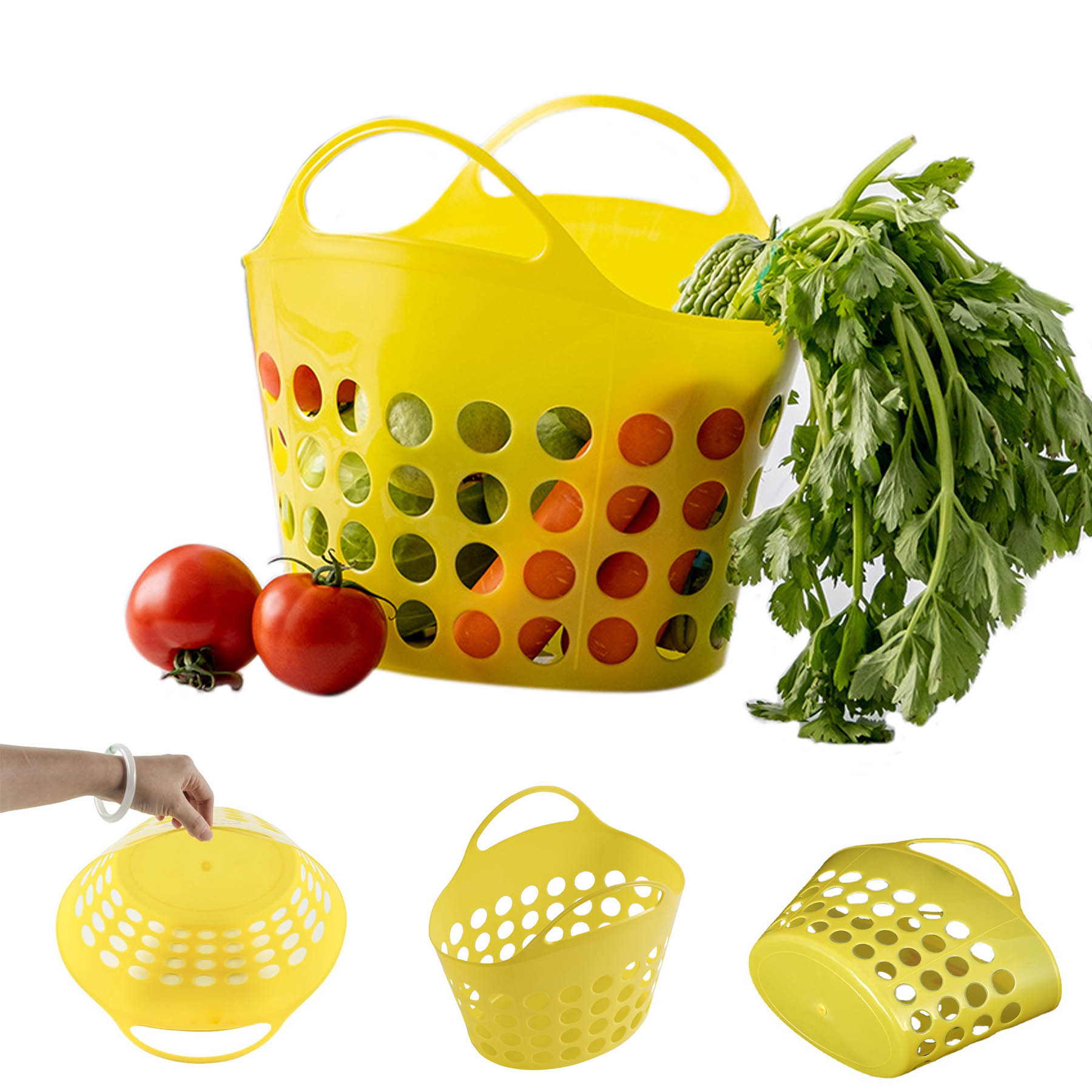 Plastic Laundry Basket 1