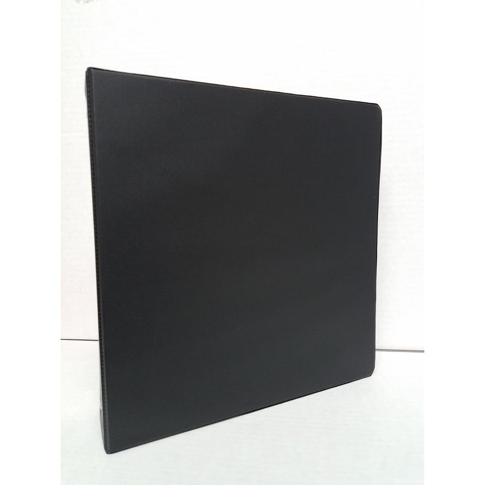 2" 3-Ring Binders - Black 2 Pockets 2