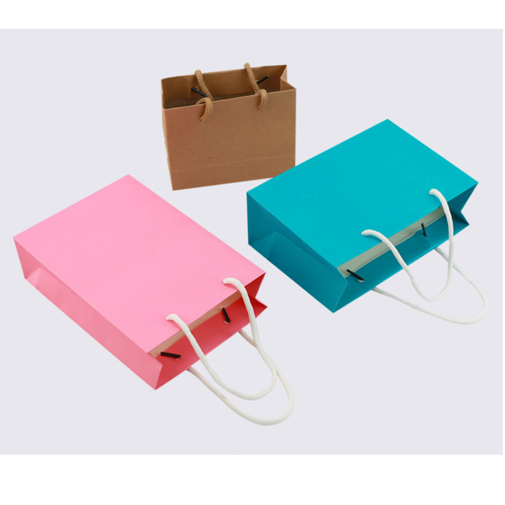 Durable Kraft Paper Bags for Retail and Gifts 4