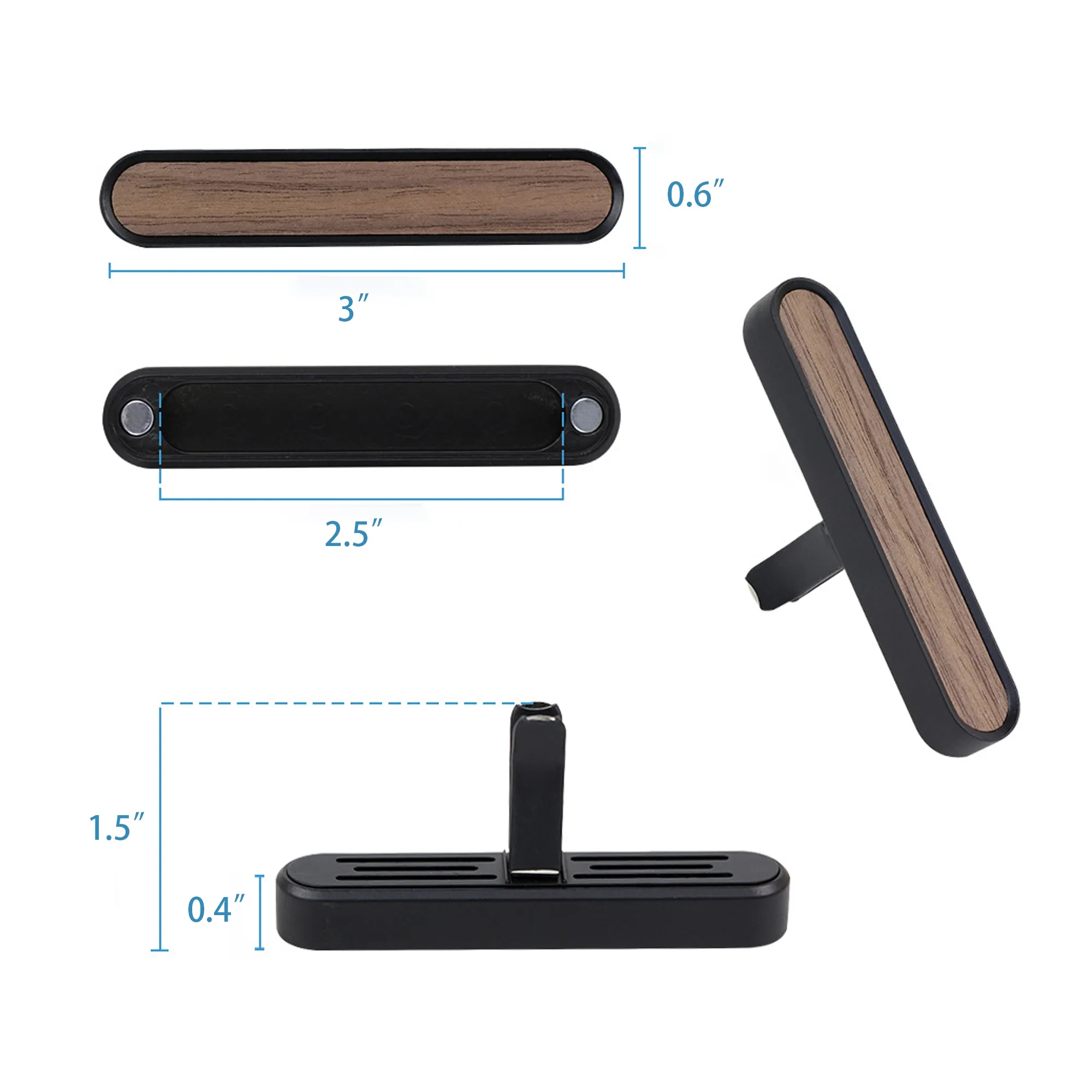 Car Air Fresheners Scents Diffuser Vent Clips Wood Premium 3