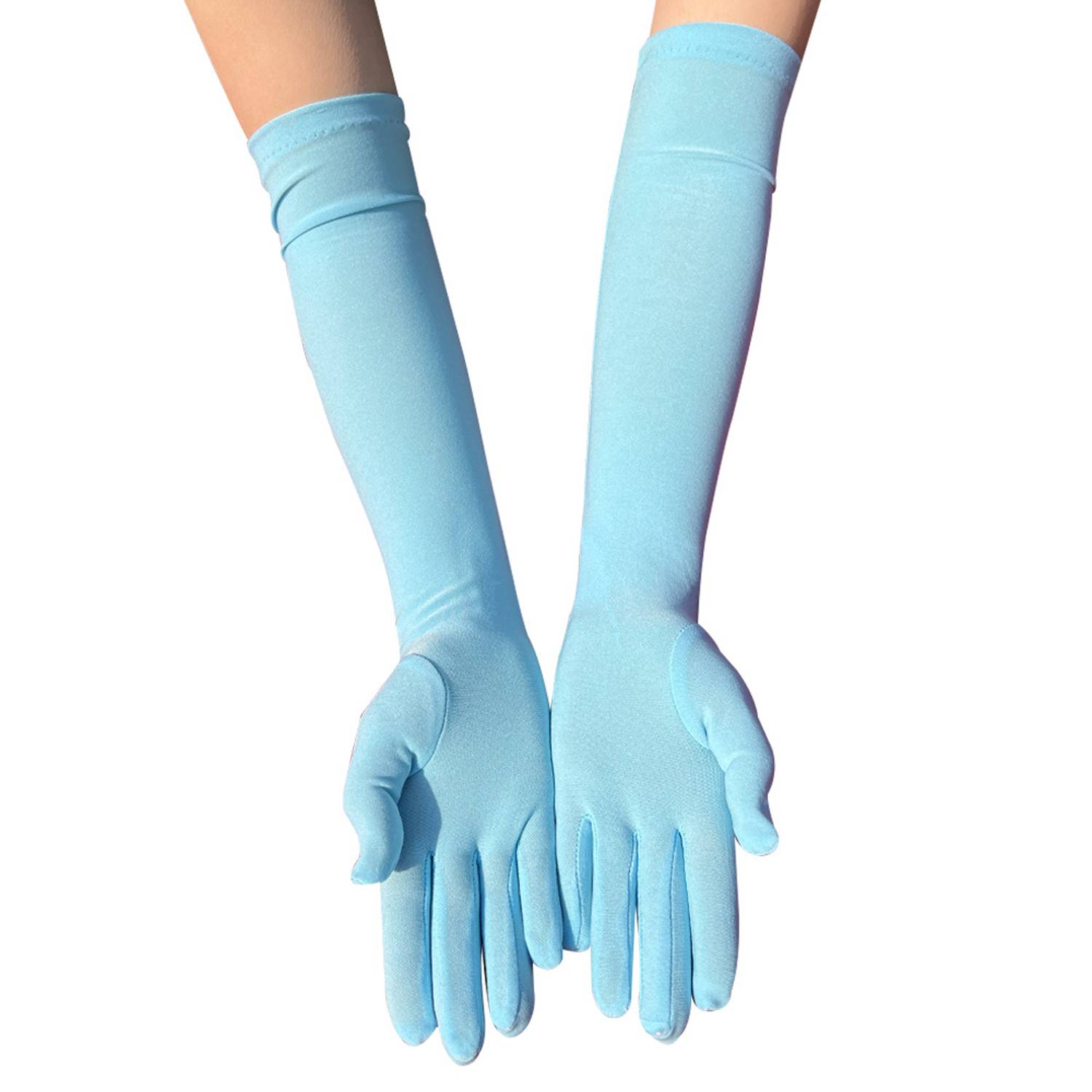 Women Long Stretchy Party Gloves 11