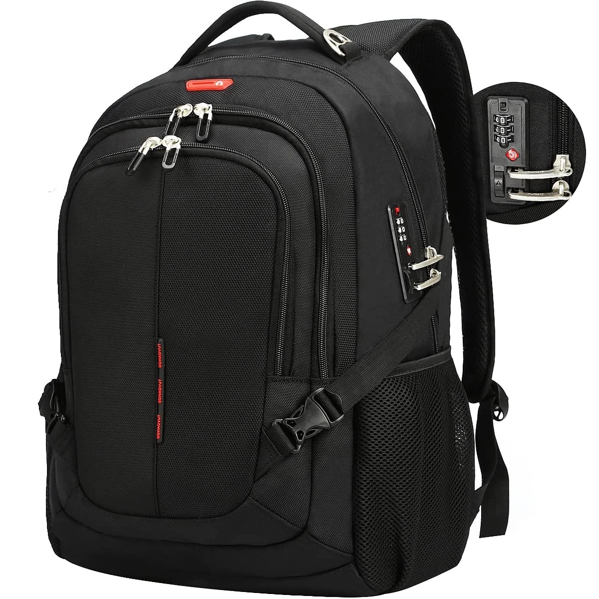 50L Large Capacity Travel Bag Fit 15.6 Inch Laptop Backpack 4