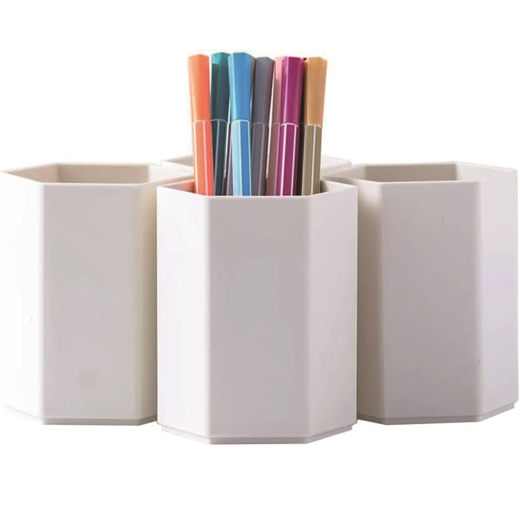 Plastic Pen Holder For Office Stationery Storage Organizer 4