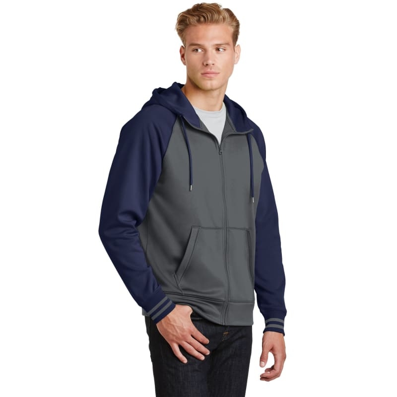 Sport-Tek Sport-Wick Varsity Fleece Full-Zip Hooded Jacket. 23