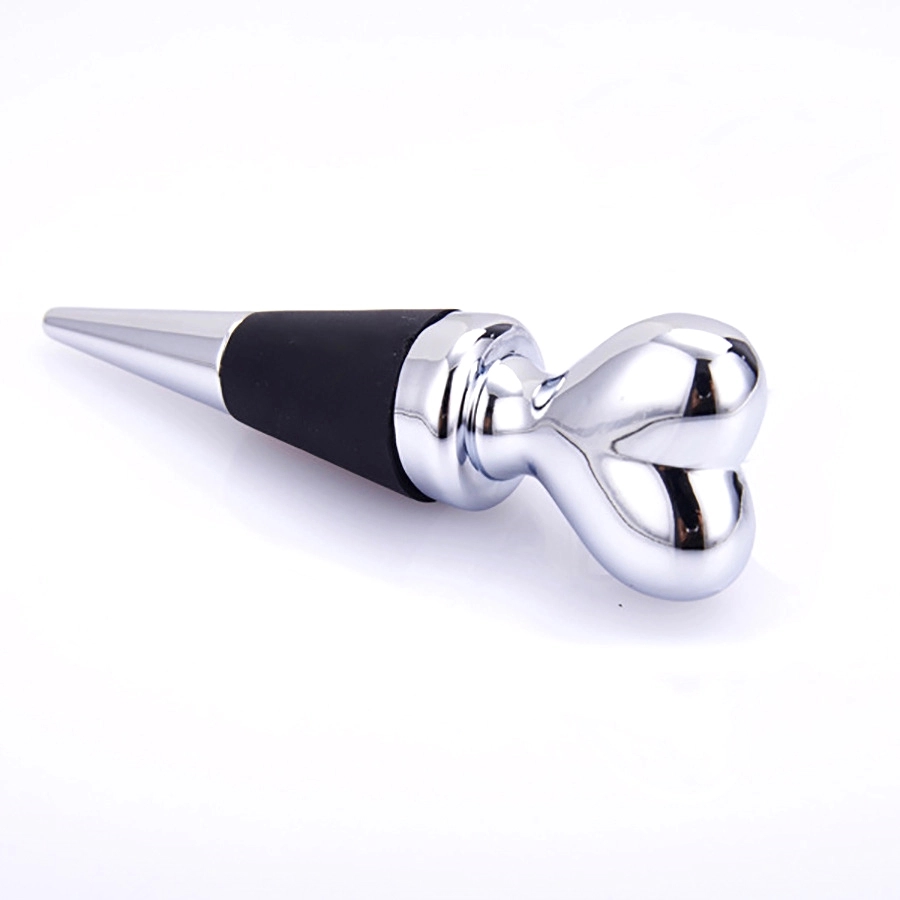 HEART SHAPED STAINLESS STEEL WINE STOPPER 4