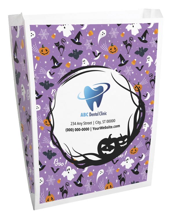 Halloween Scatter Design 1 Merchant Paper Bags (12" x 15" x 2.5")