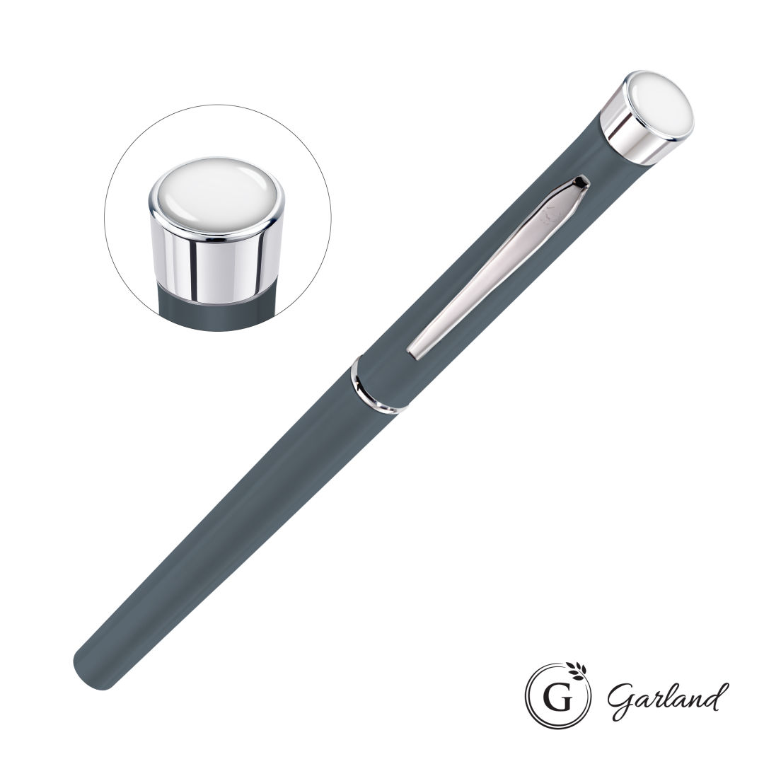 Garland® Color Matte Custom Rollerball Pen - Chrome 16