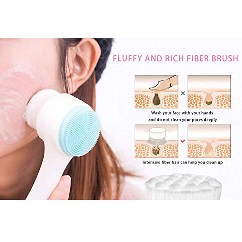 Pore Cleansing Manual Dual Face Wash Brush 1