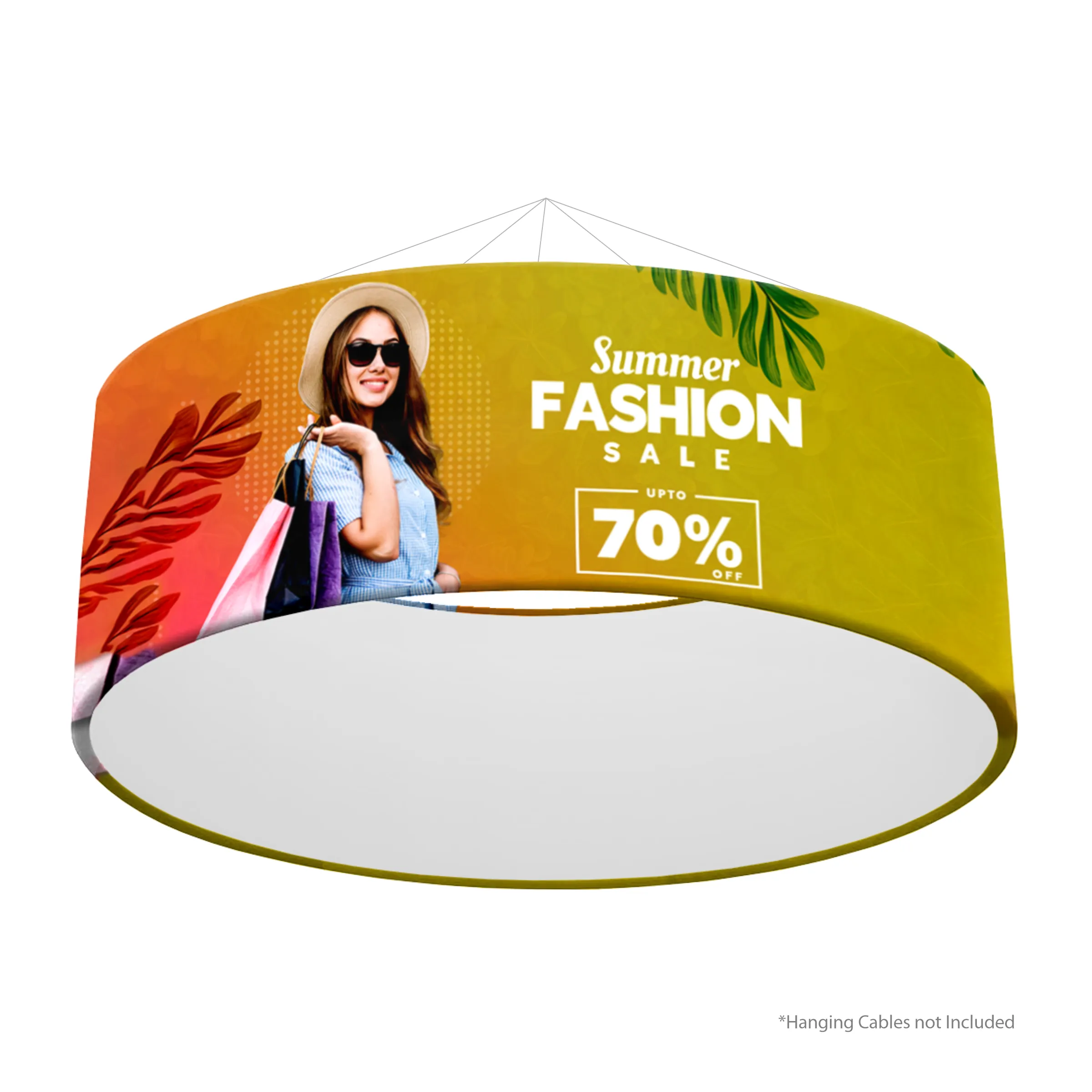 12' Circular Hanging Banner Kit (Hardware + Banner) 2