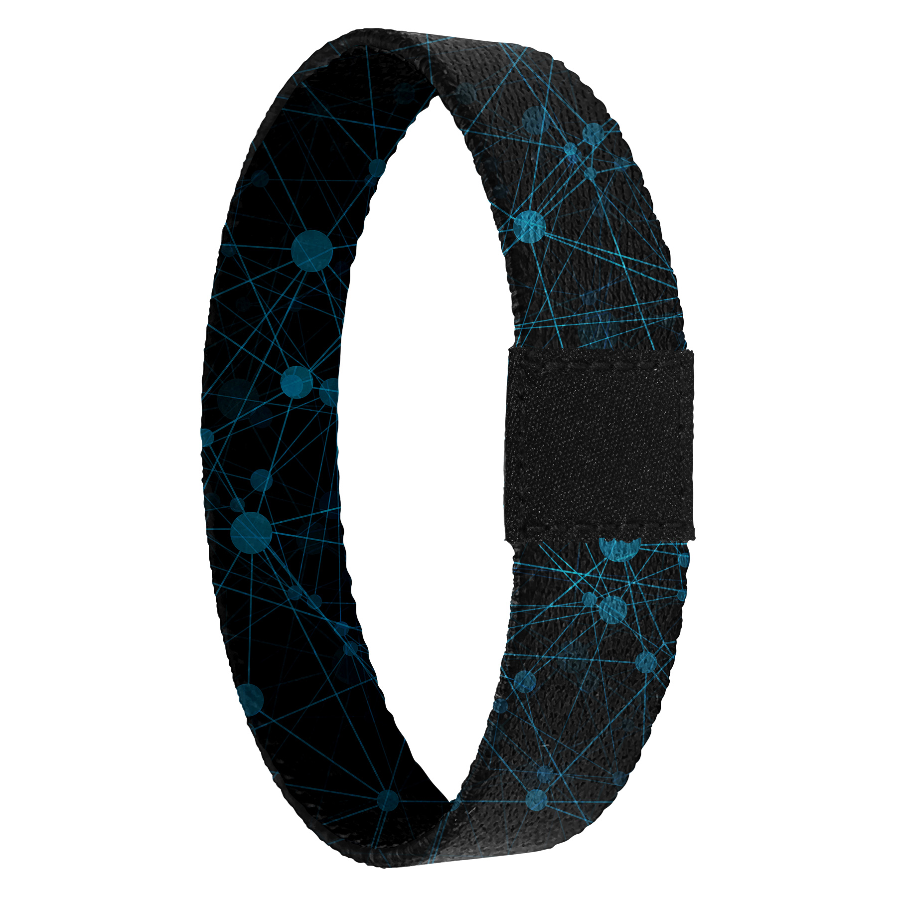 Completely Custom 5/8'' Sublimation Elastic Polyester Wristband With Woven Label 2