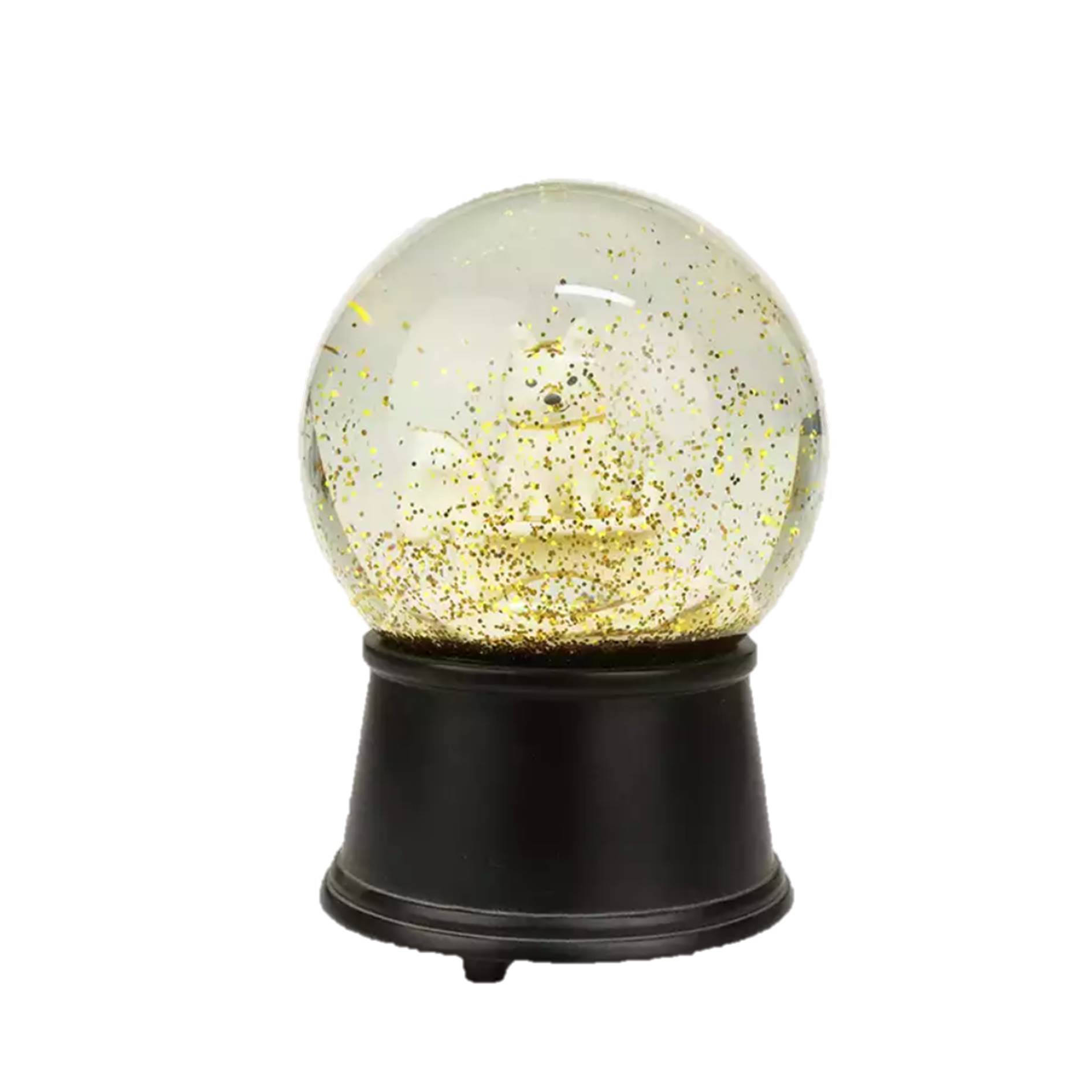 Custom Shinny Flakes Dog Snow Globe 3
